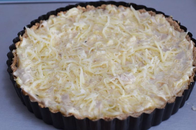 Super leckere Low Carb SauerkrautFleischkäseQuiche