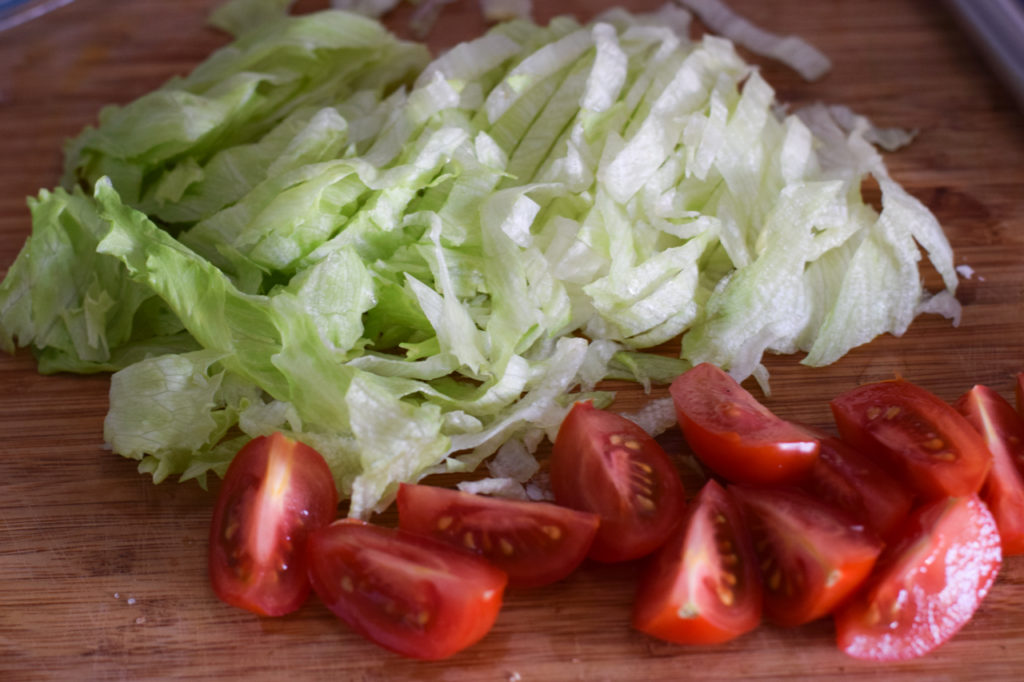 Salat vorbereiten