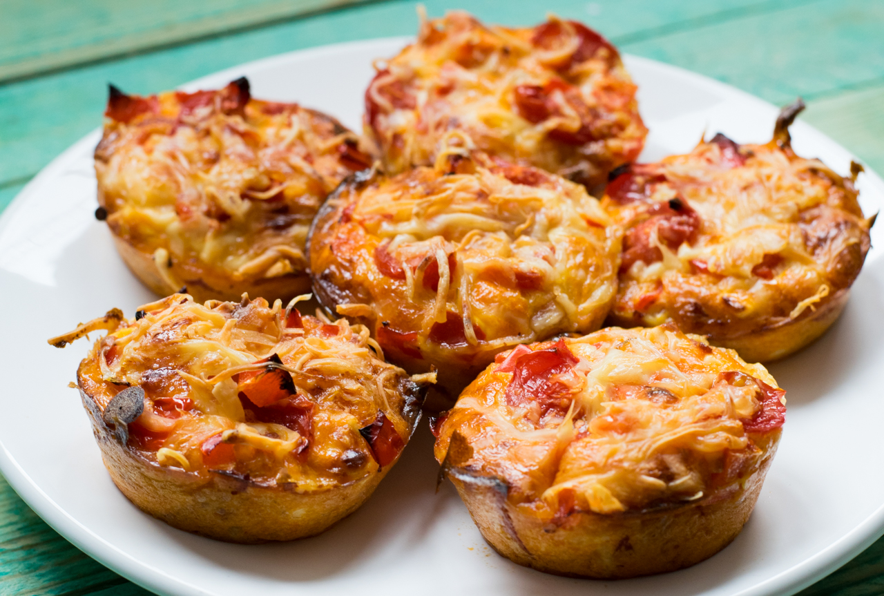 Leckere Low Carb Pizzamuffins