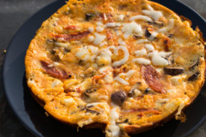 Low Carb Pizza Omelett