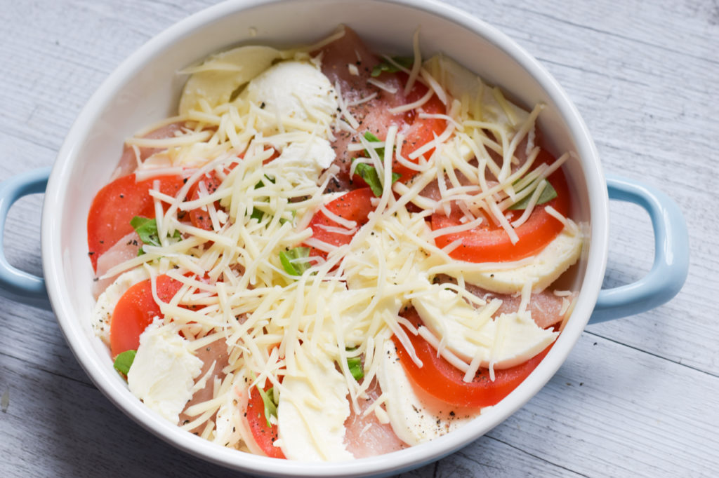 Low Carb Tomaten-Mozzarella-Auflauf