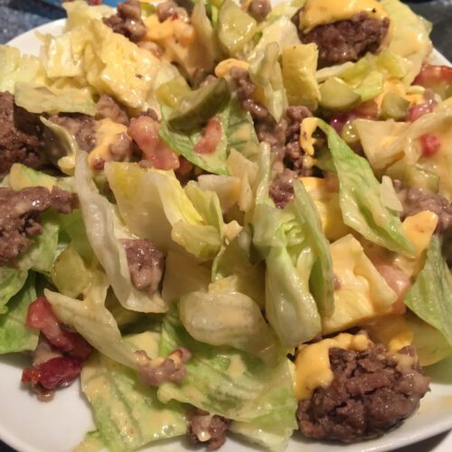 Big Mac Salat Rezept – Low Carb und super lecker!-image